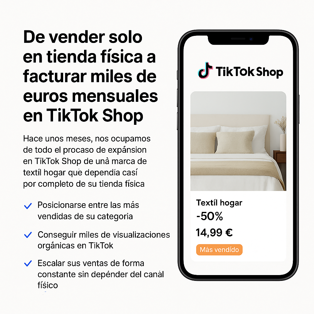 De vender solo en mercadillos, a facturar + 60mil euros mensuales en TikTok Shop