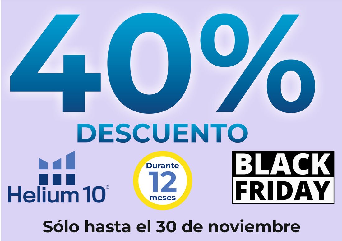 ¡El Mayor Descuento de la Historia de Helium10: 40% + 15$ de Reembolso con Vertex Global Trade!