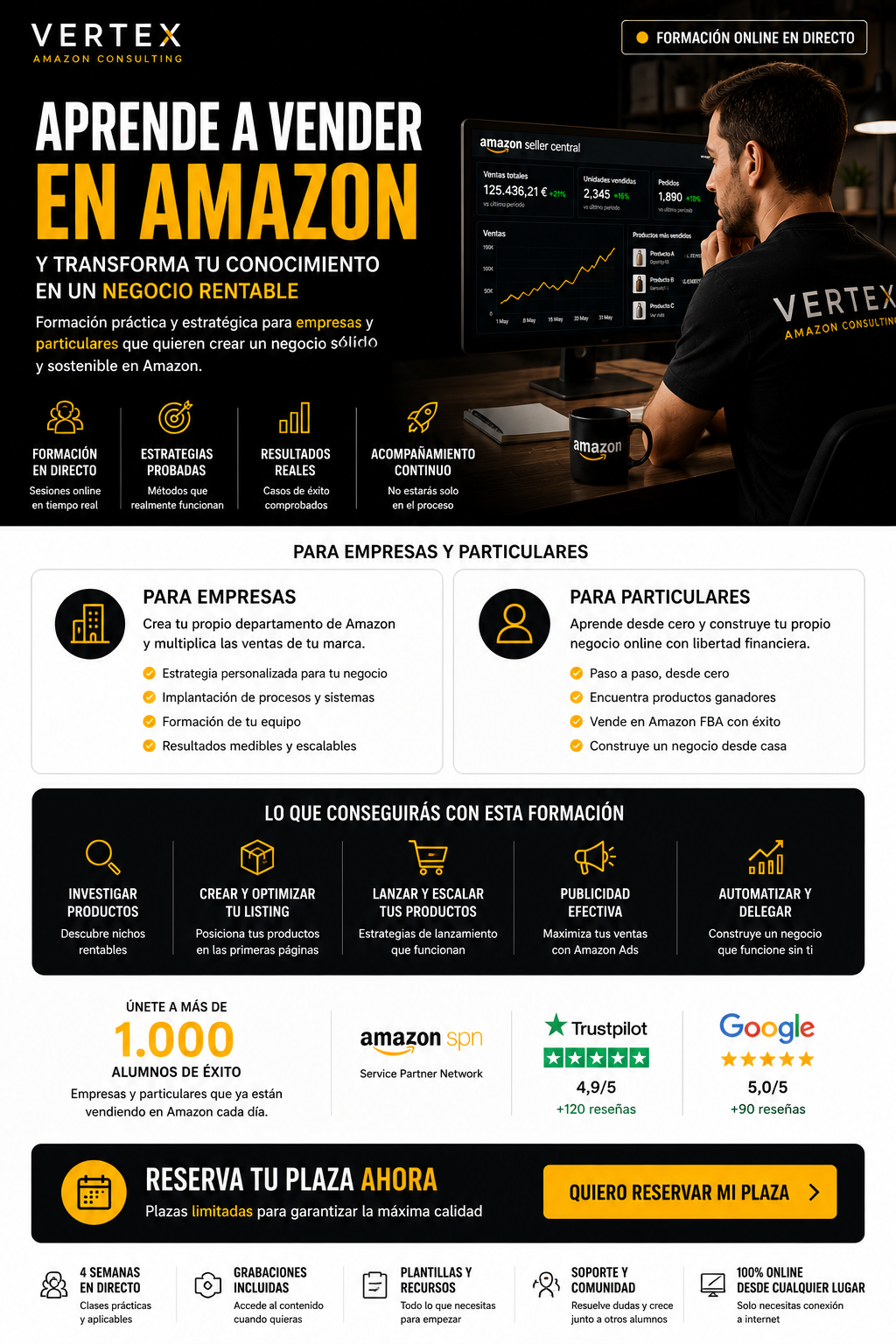 Vertex Amazon B2B — Programa en directo de 12 semanas